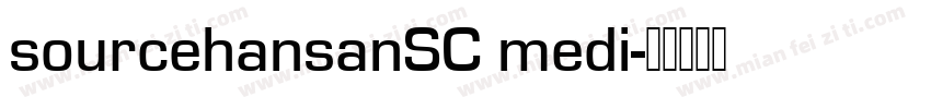 sourcehansanSC medi字体转换